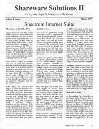 Shareware Solutions II, March 1997 (V3N4)